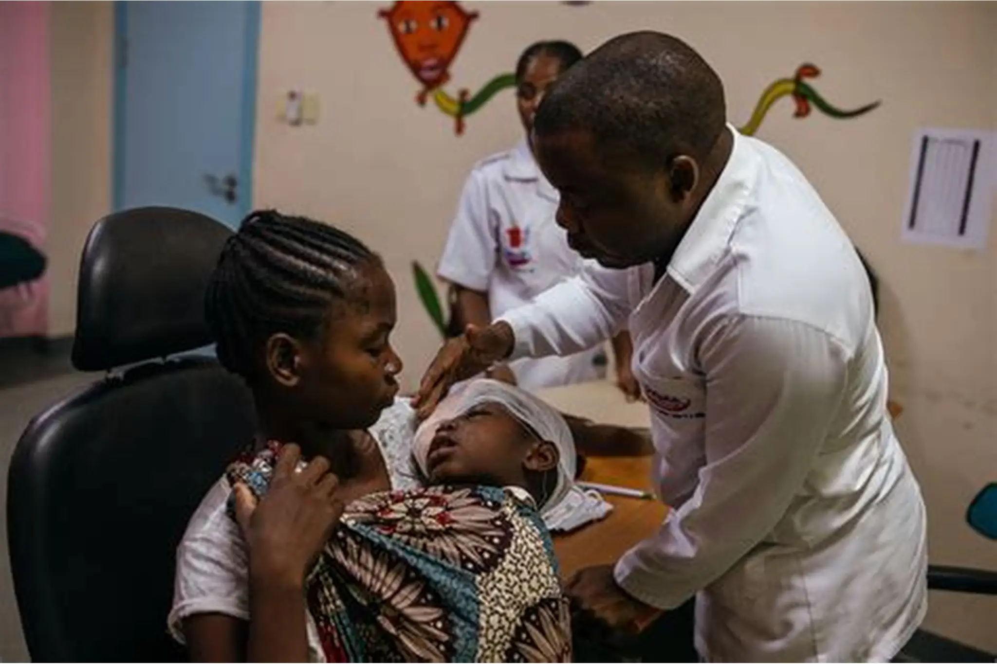 Child receiving care at Cairo Family Hospital